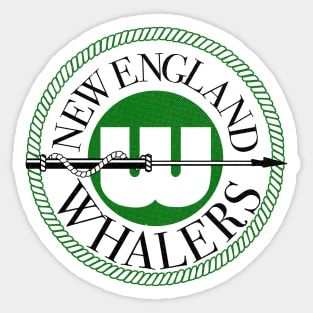 Defunct New England Whalers Hockey 1972 Sticker